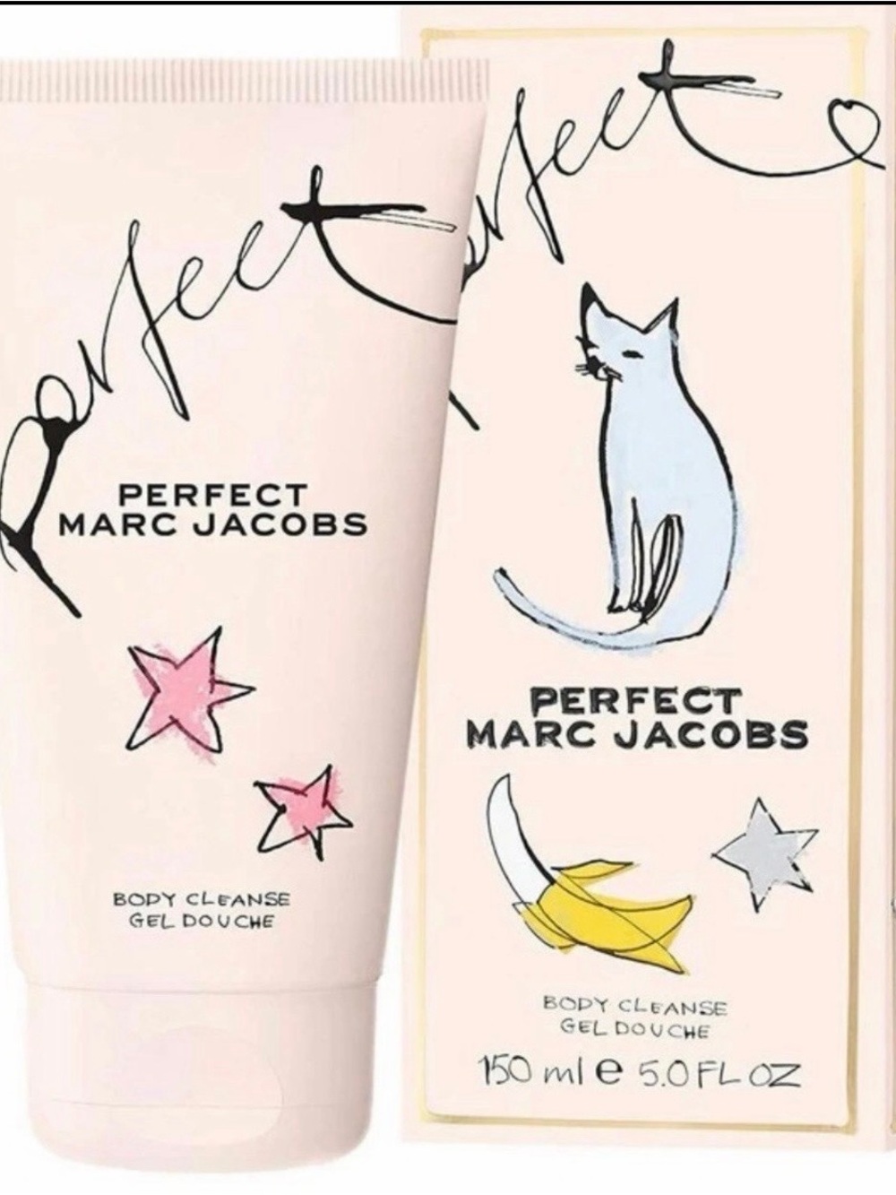 Marc Jacobs Perfect Body Lotion — Light Pink Tube with Star Accents